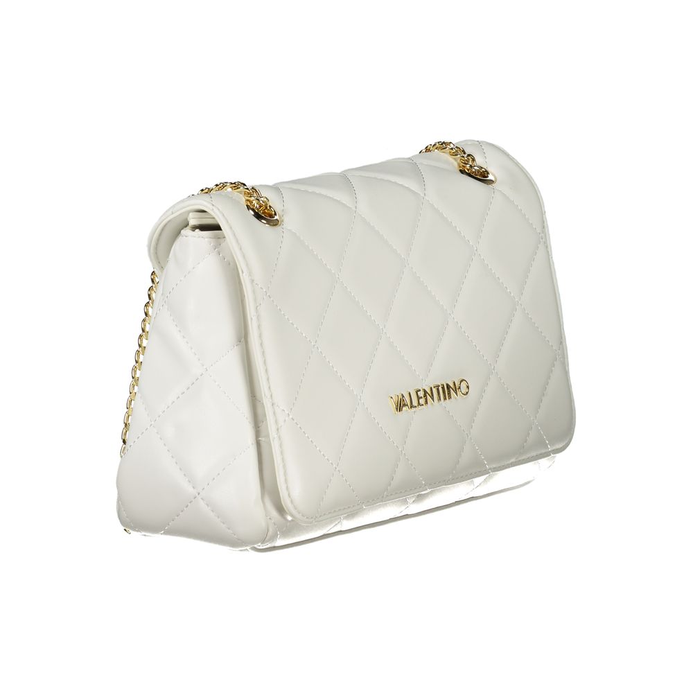 Bianco Polyurethane Women Shoulder Bag