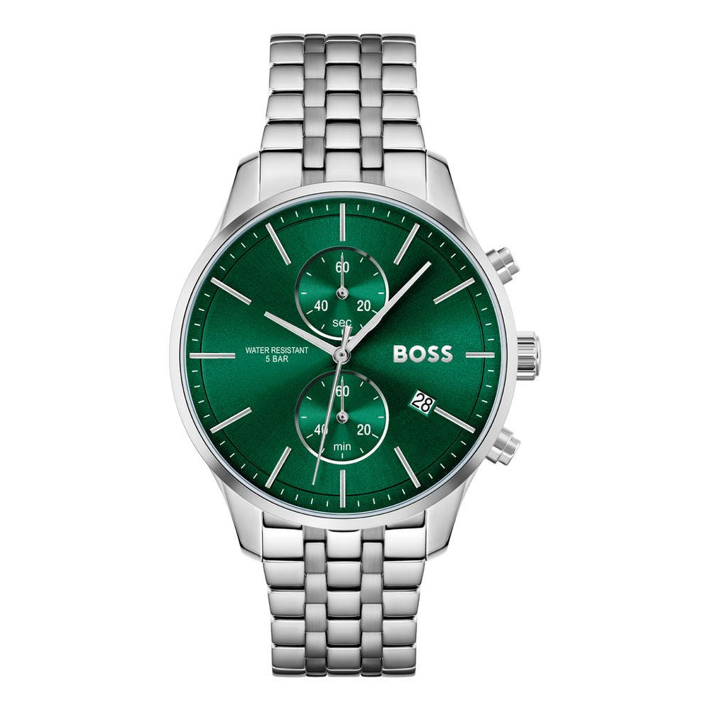 Gray Stainless Steel Dress Watch