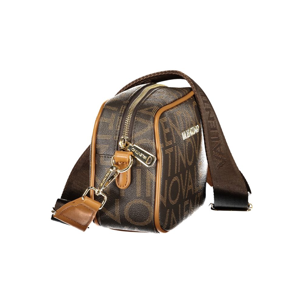 Brown Polyurethane Women's Bag