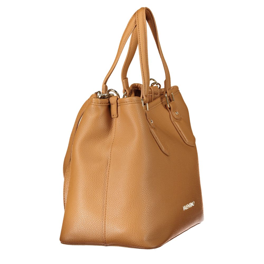 Brown Polyurethane Womens Bag