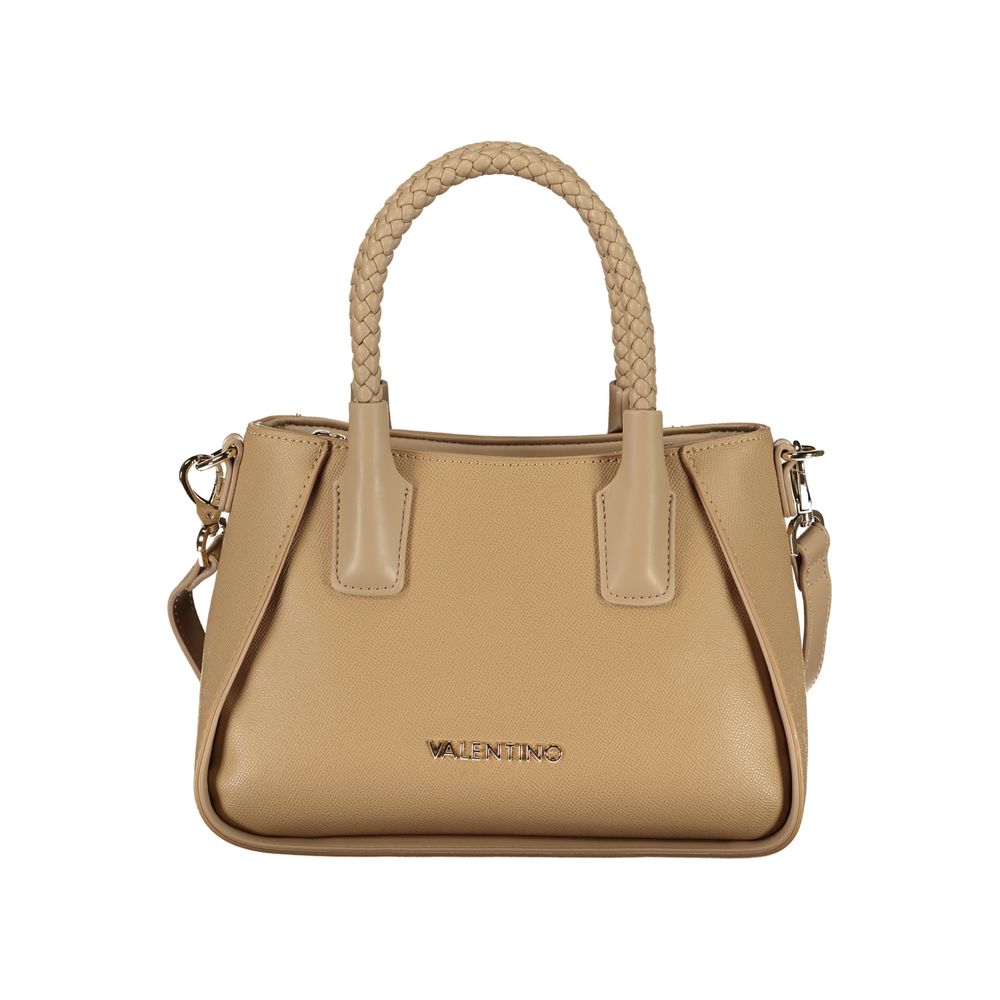 Beige Polyurethane Women's Bag