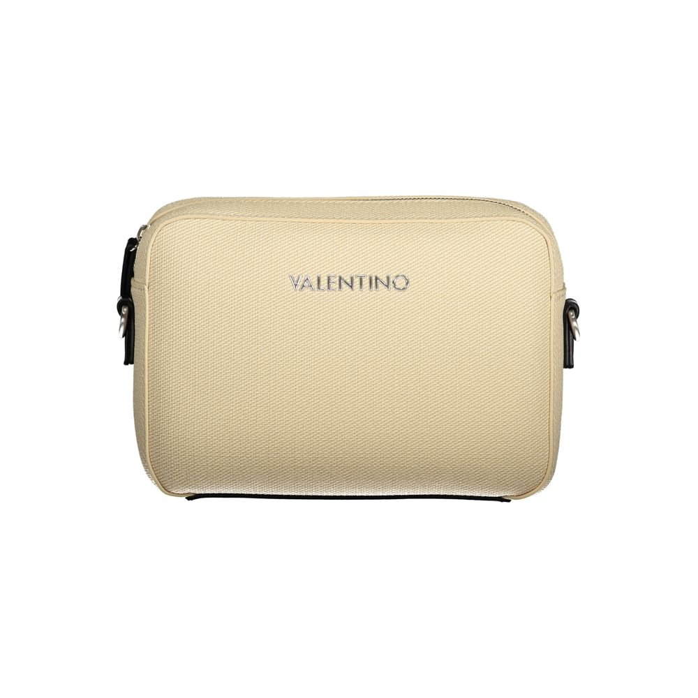 Beige Polyurethane Womens Bag