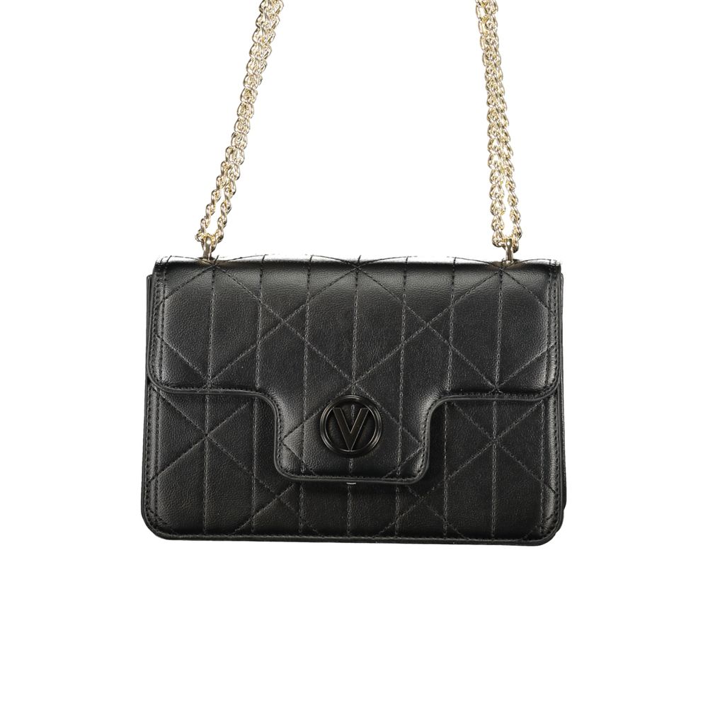 Nero Polyurethane Women's Bag with Chain Handles