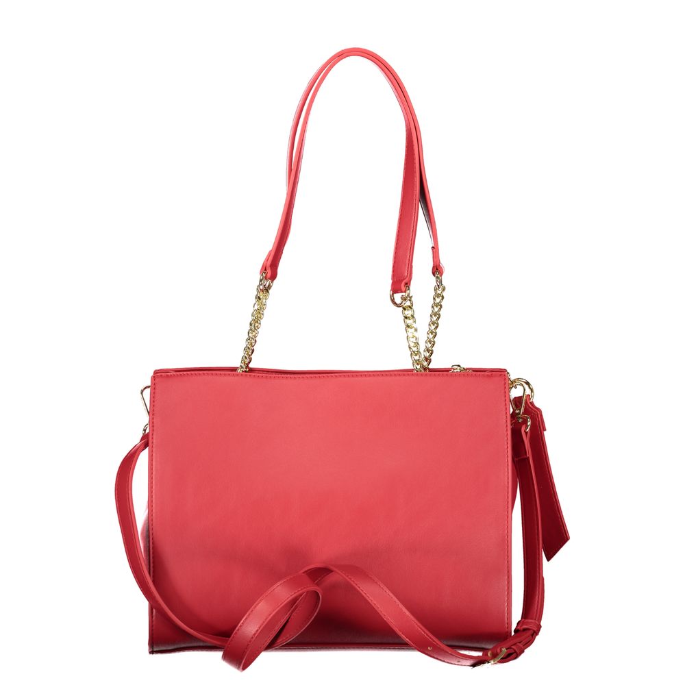 Red Polyethylene Handbag - styloora.cz
