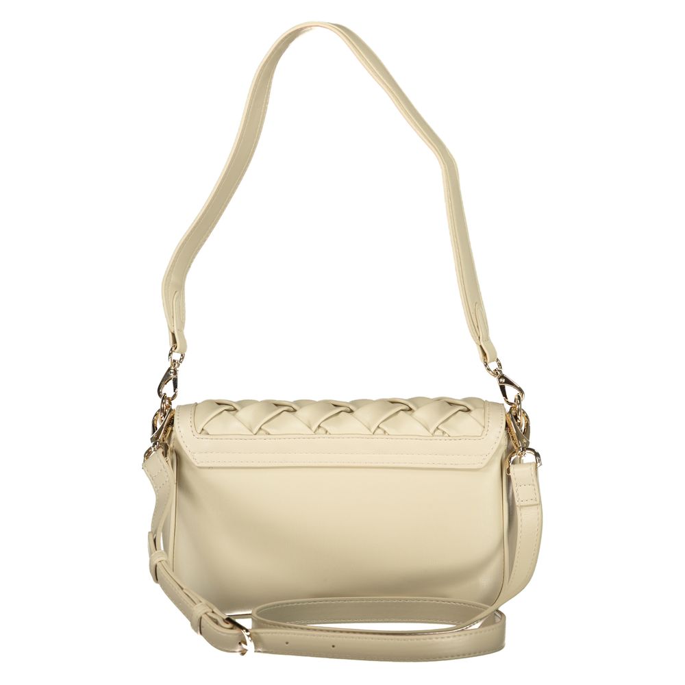 Beige Polyethylene Handbag - styloora.cz