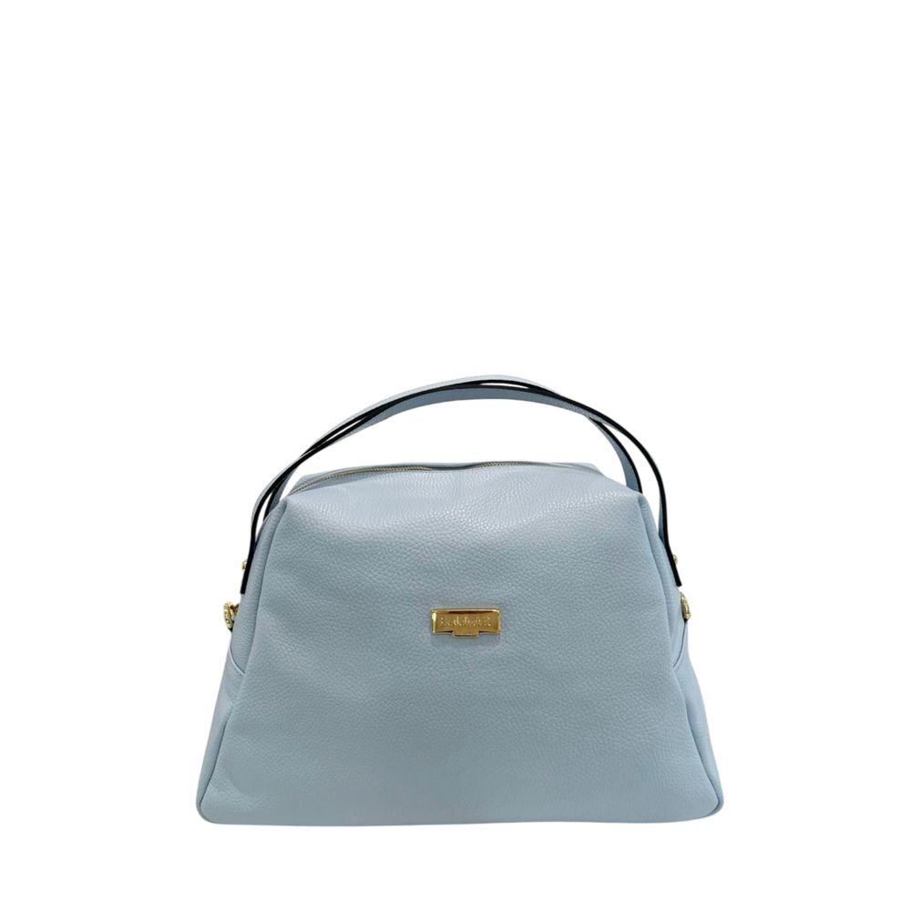 Blue Cowhide Clutch Bag