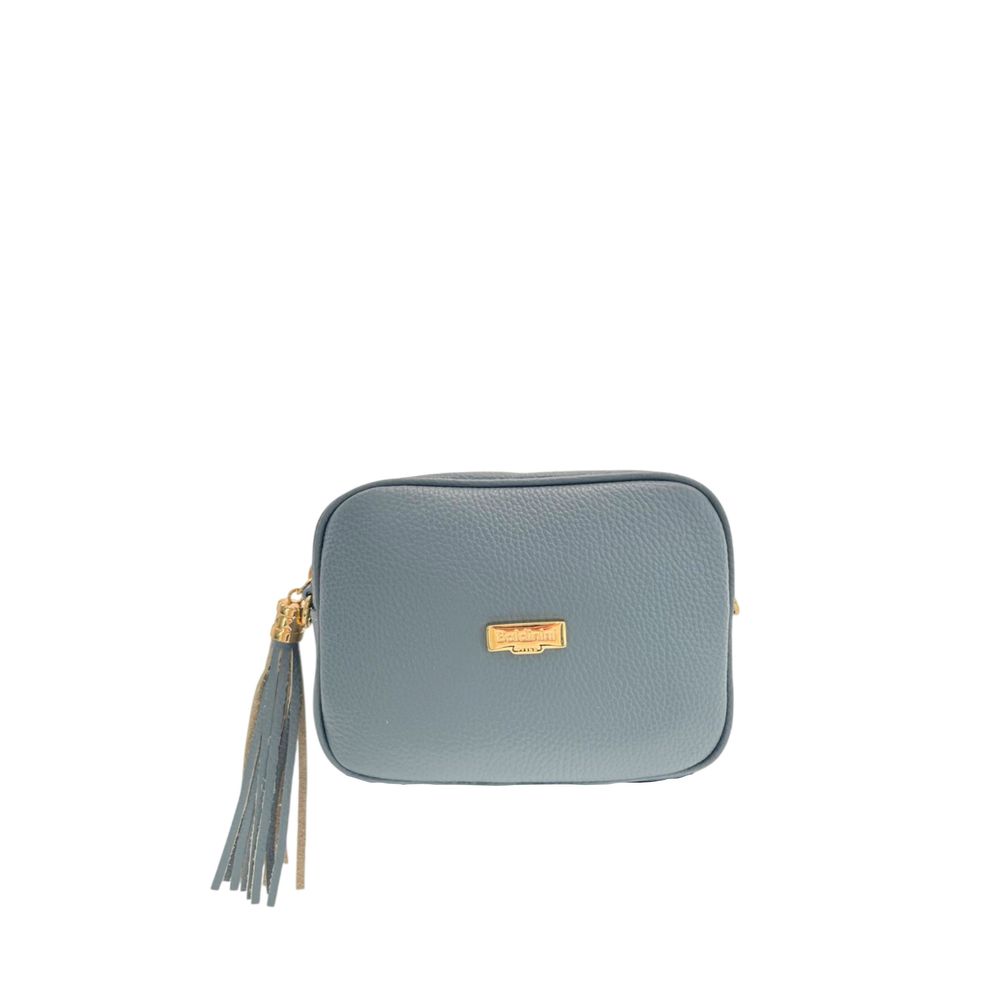 Modrá crossbody taška z hovězí kůže