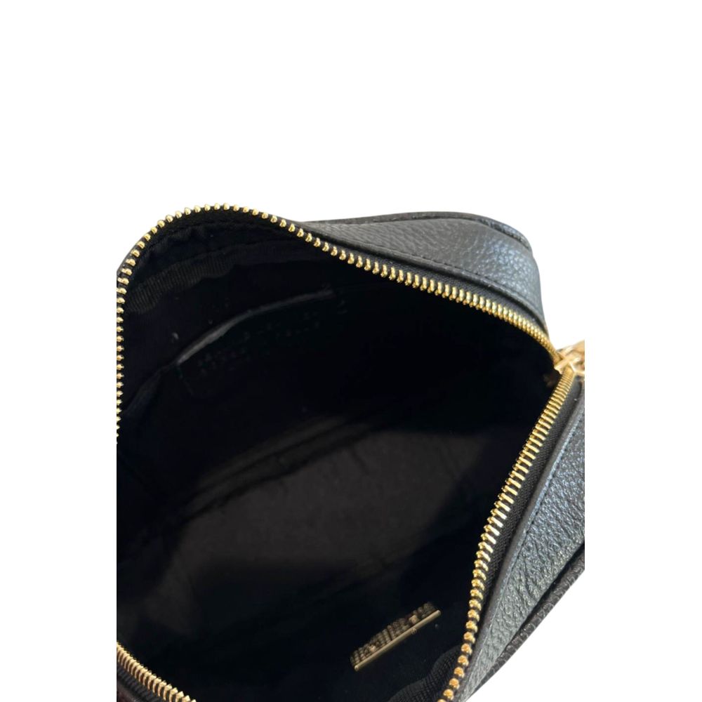 Černá crossbody kabelka z hovězí kůže