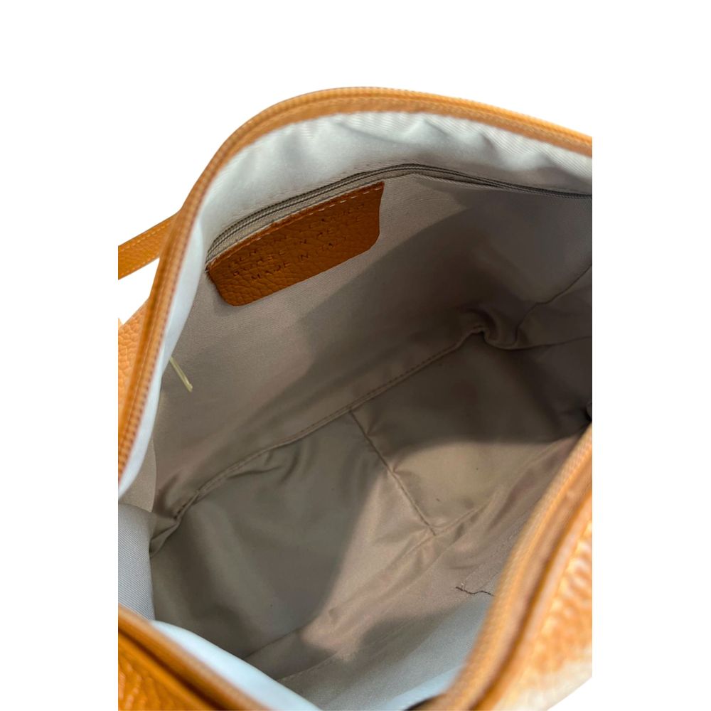 Hnědá crossbody taška z hovězí kůže