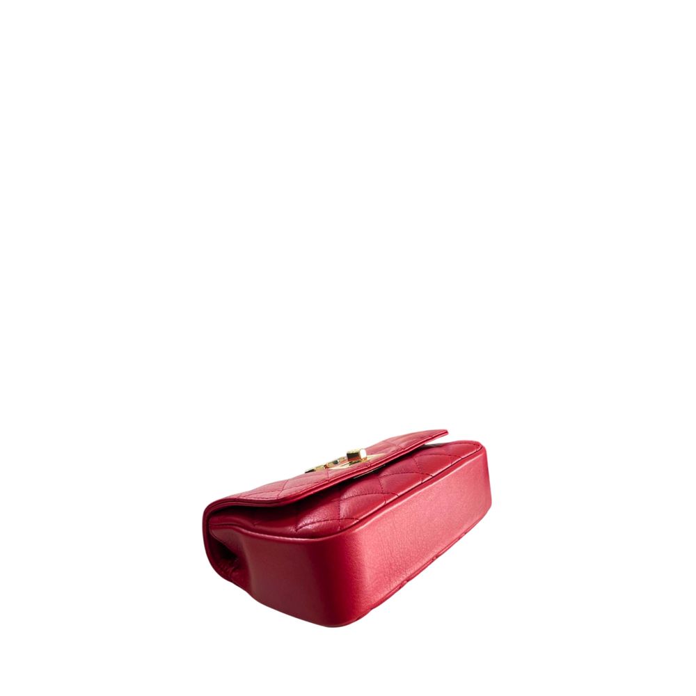 Vícebarevná crossbody kabelka z hovězí kůže