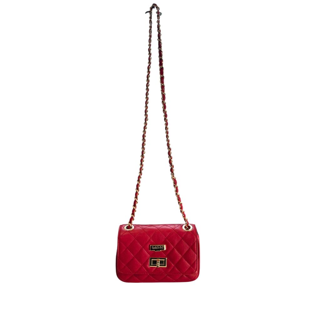 Vícebarevná crossbody kabelka z hovězí kůže