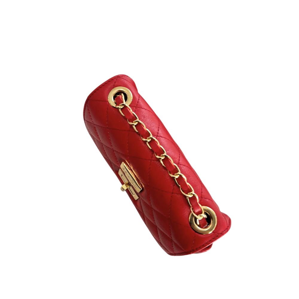Vícebarevná crossbody kabelka z hovězí kůže