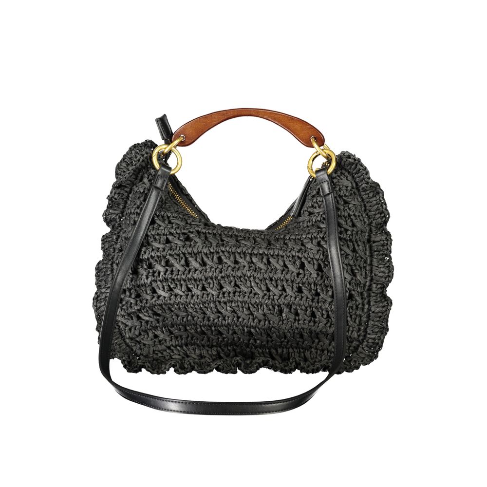 Black Polyester Handbag - styloora.cz