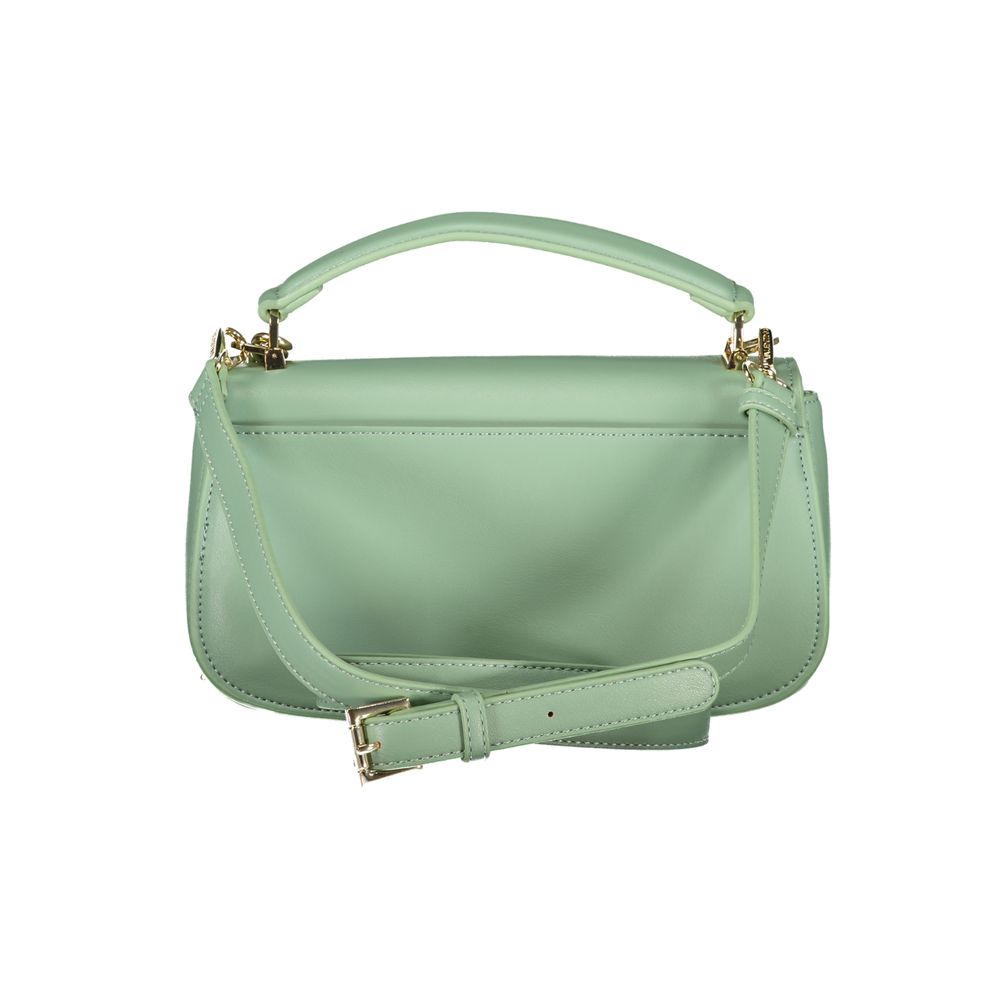 Verde Polyurethane Women's Bag with Pocket and Compartments