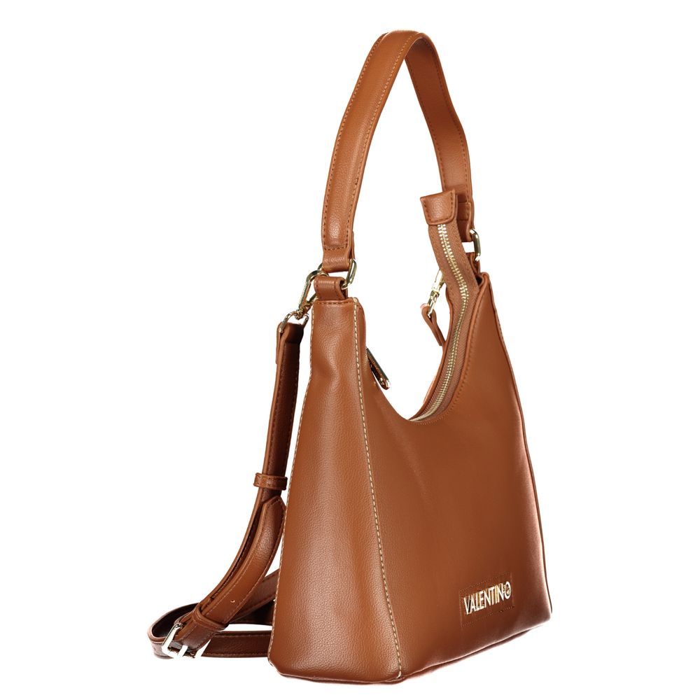 Brown Polyurethane Womens Bag
