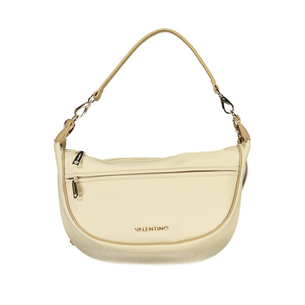 Beige Polyurethane Women's Bag