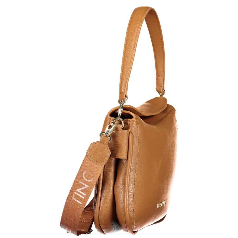 Brown Polyurethane Women's Bag