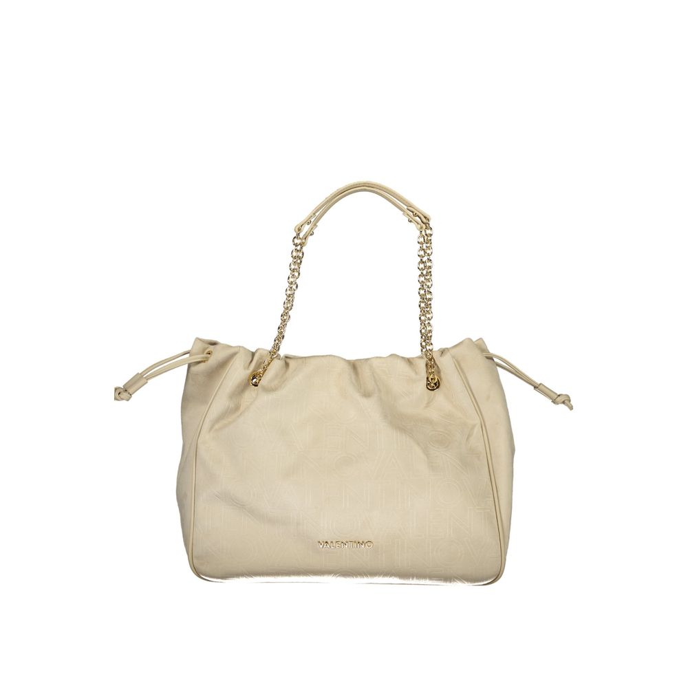 Beige Polyethylene Handbag