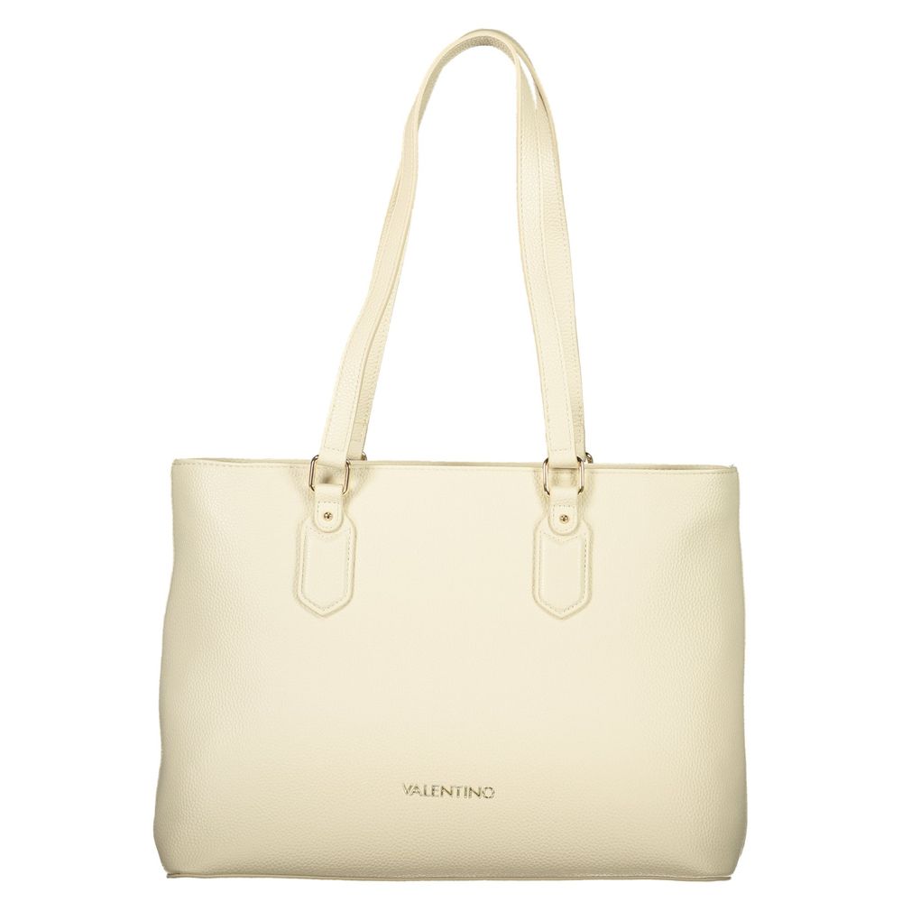 Beige Polyethylene Handbag