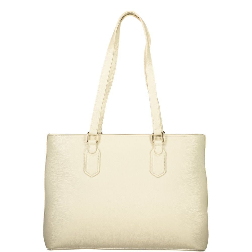 Beige Polyethylene Handbag