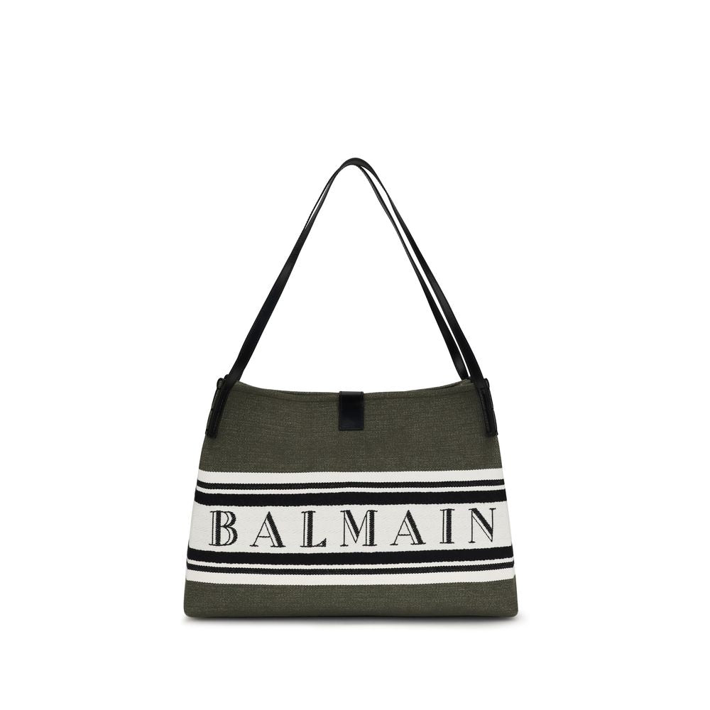 Black Cotton Shoulder Bag