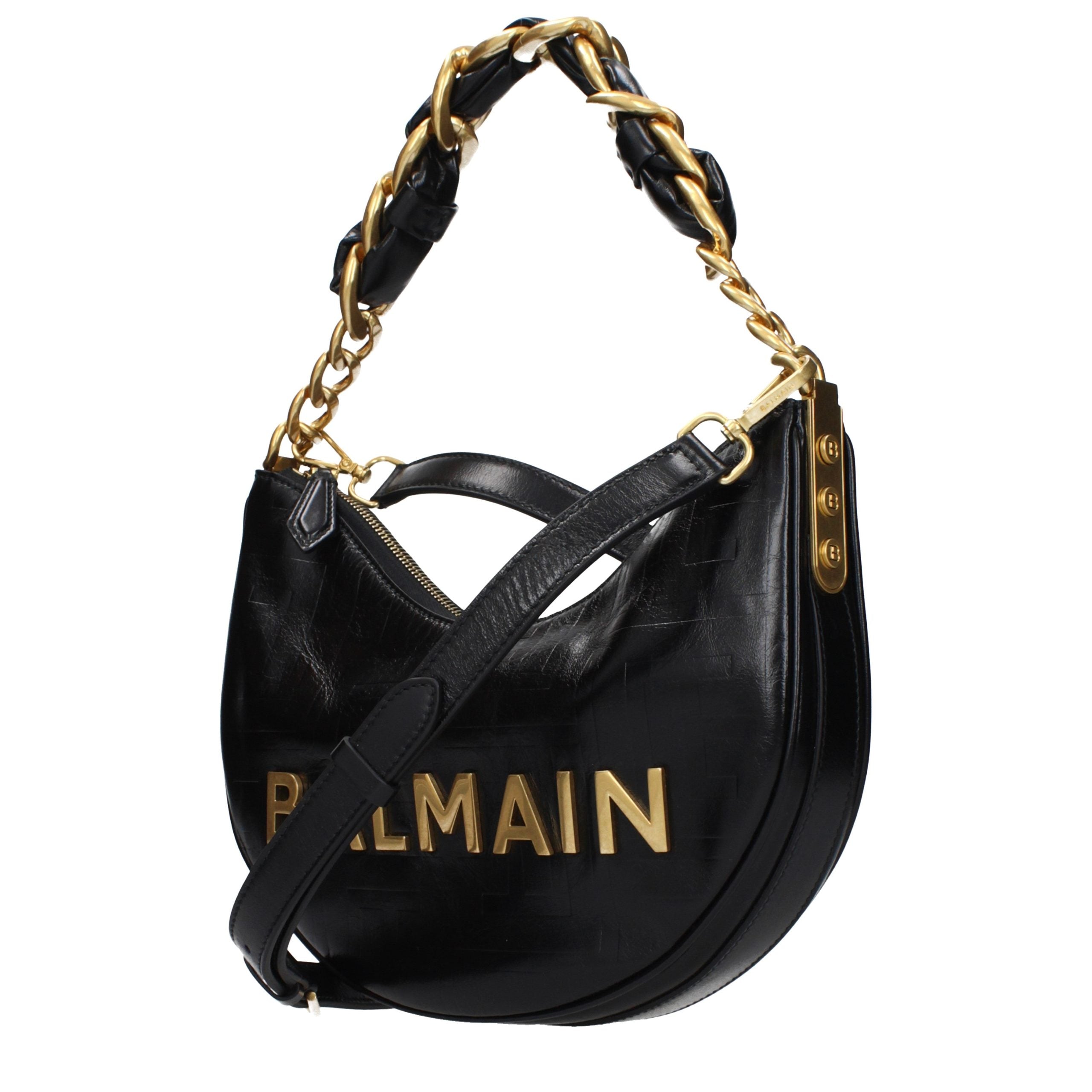 Black Leather Shoulder Bag