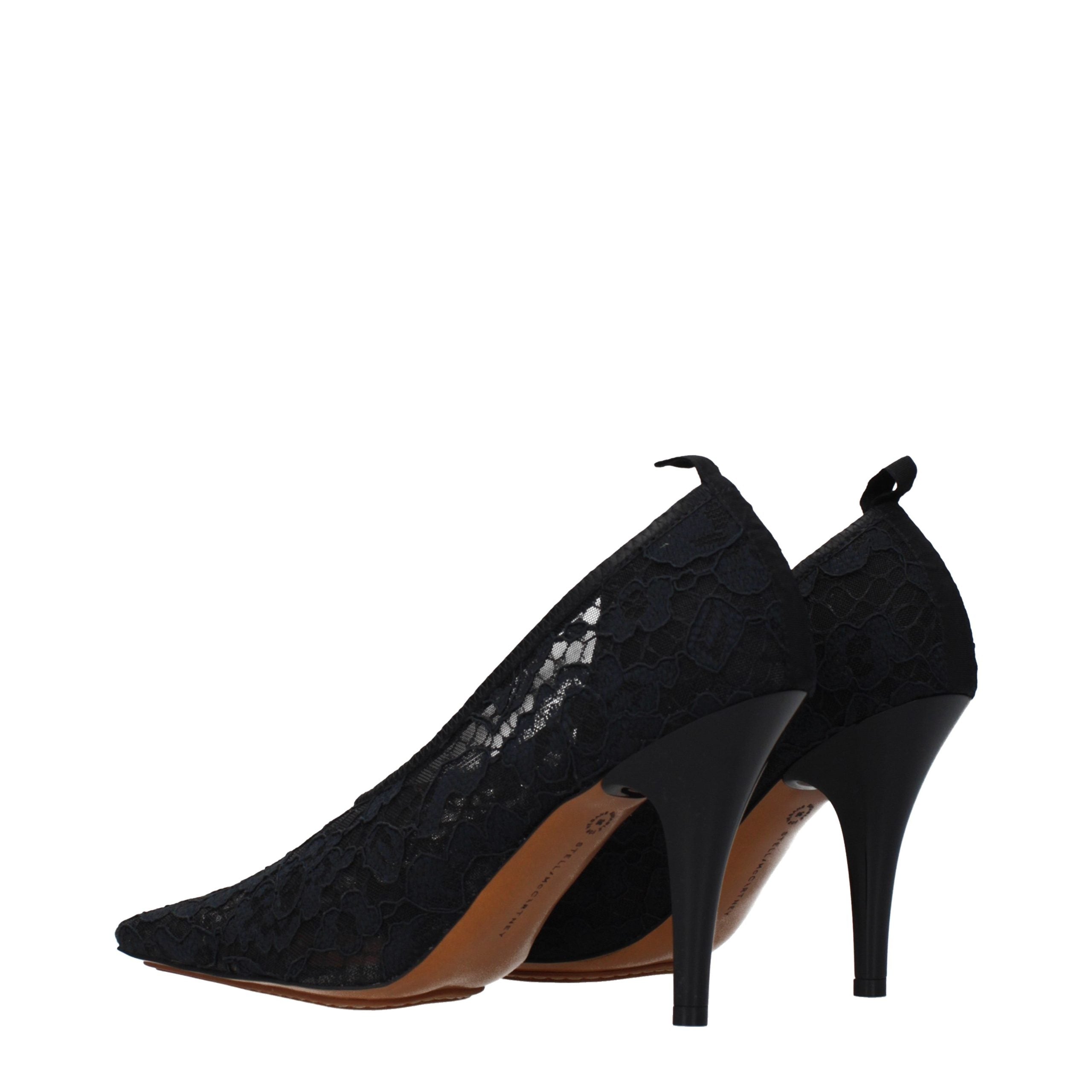 Black Fabric Pumps