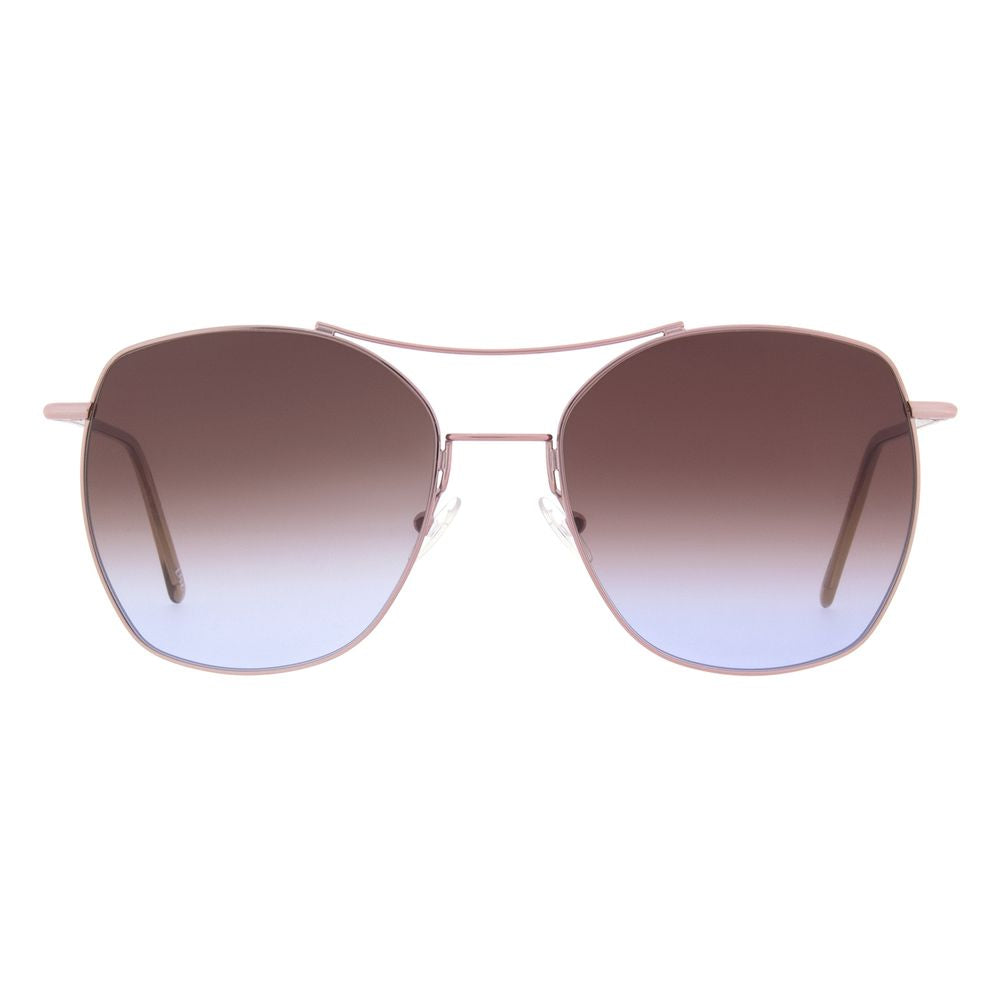 Brown Metal Sunglasses