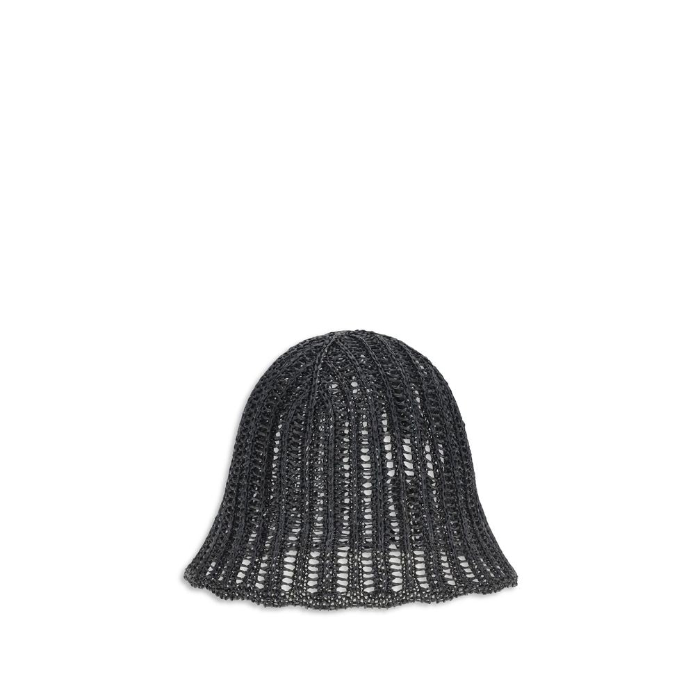 Černý klobouk typu bucket z polyamidu