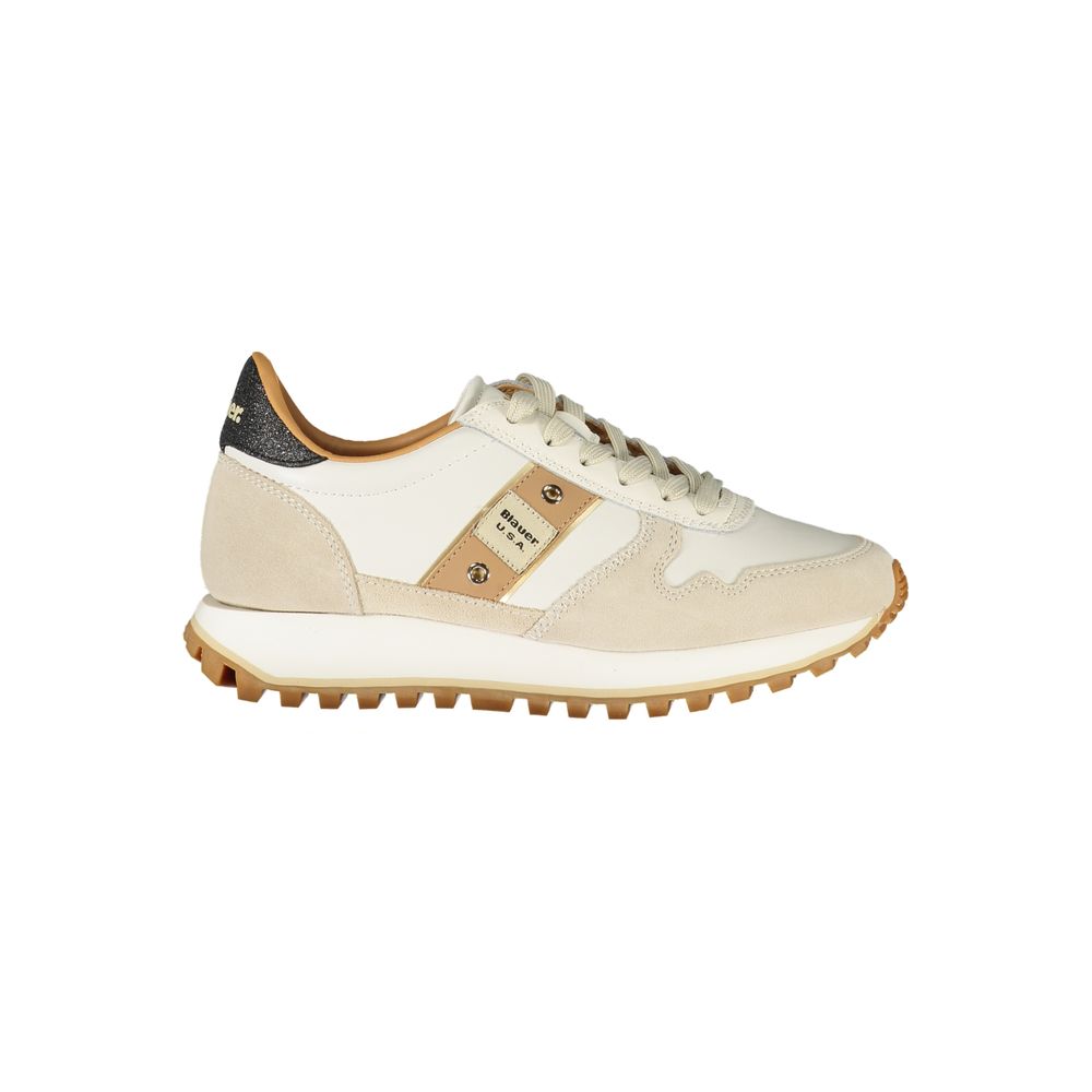 Bianco Polyurethane Donna Sneaker Ready to Dazzle