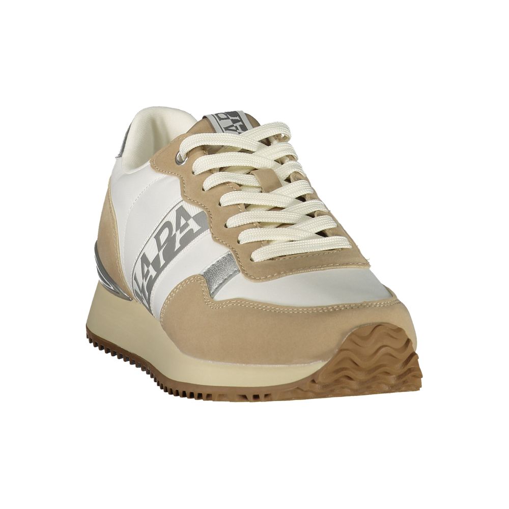 Blue Polyester Athletic Sneakers
