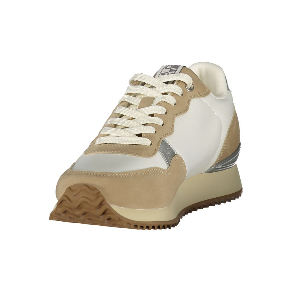 Blue Polyester Athletic Sneakers