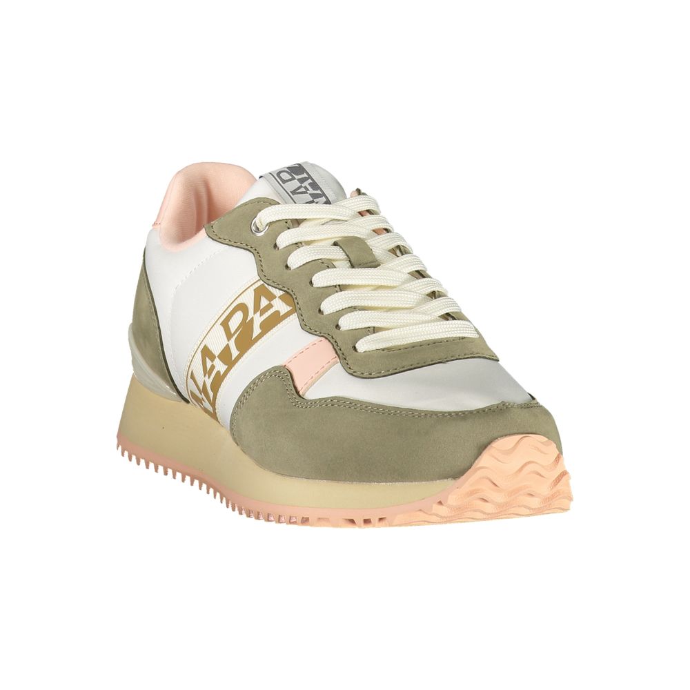 Blue Polyester Athletic Sneakers