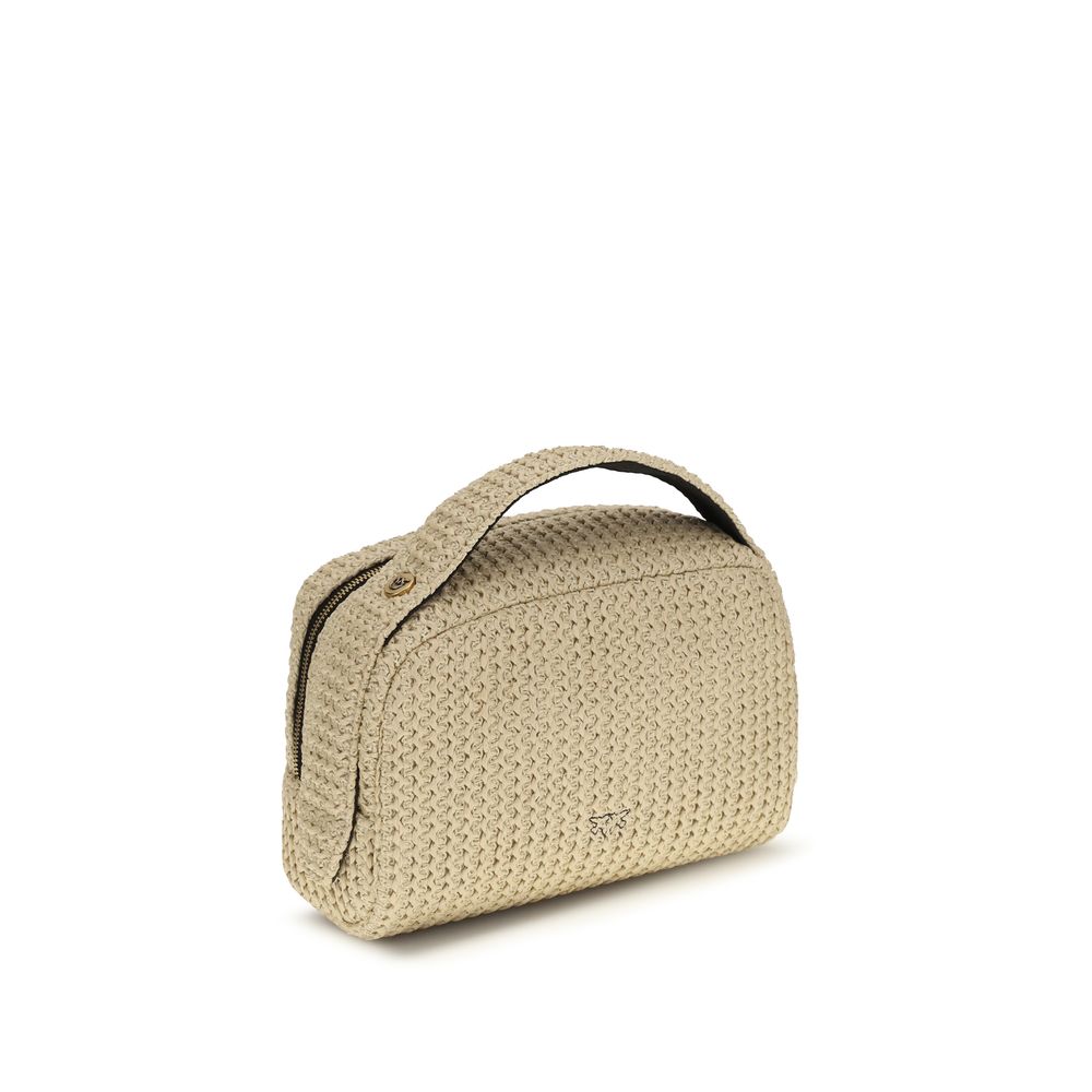 Beige Raffia Wallet