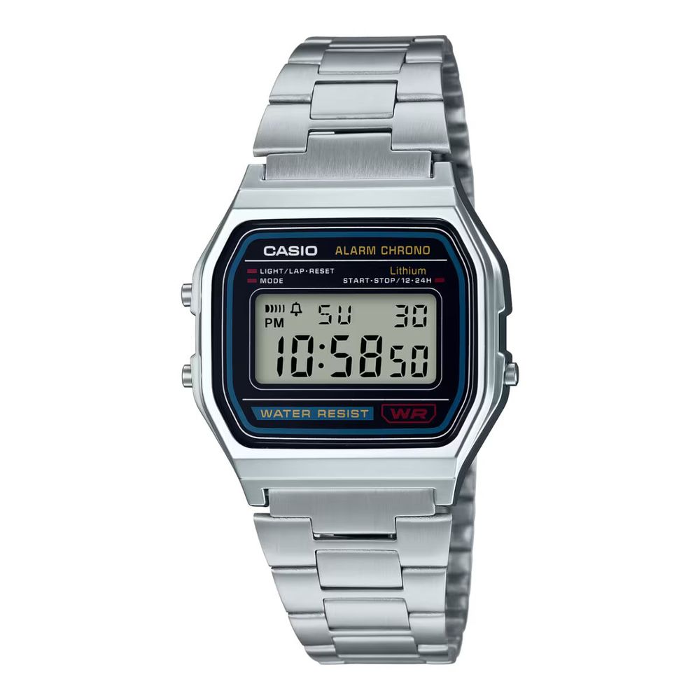 Gray Stainless Steel Digital Watch