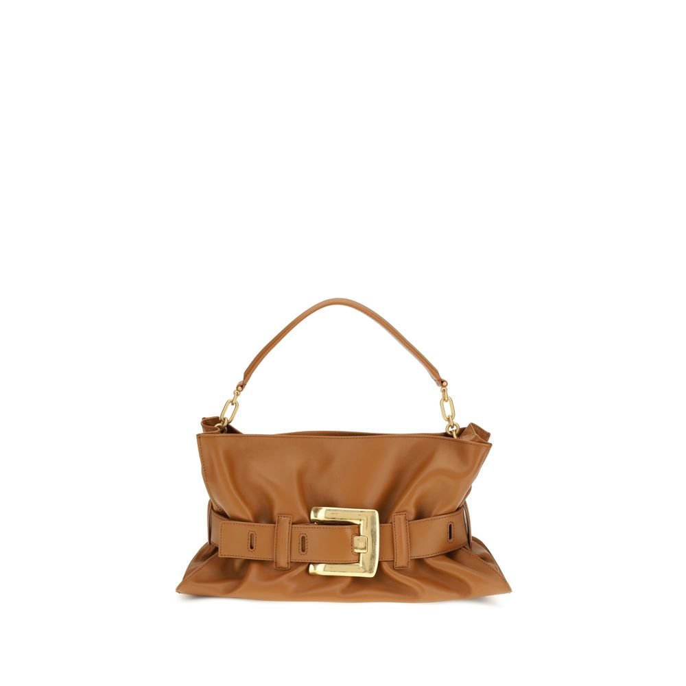 Brown Calf Leather Bos Taurus Shoulder Bag - styloora.cz