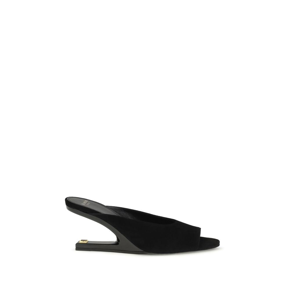 Black Calf Leather Bos Taurus Mules