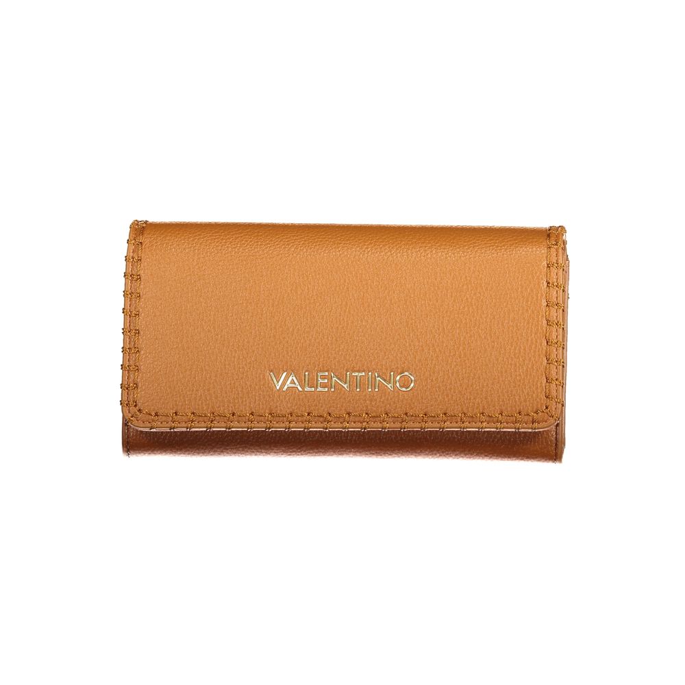 Brown Polyurethane Women's Wallet - styloora.cz