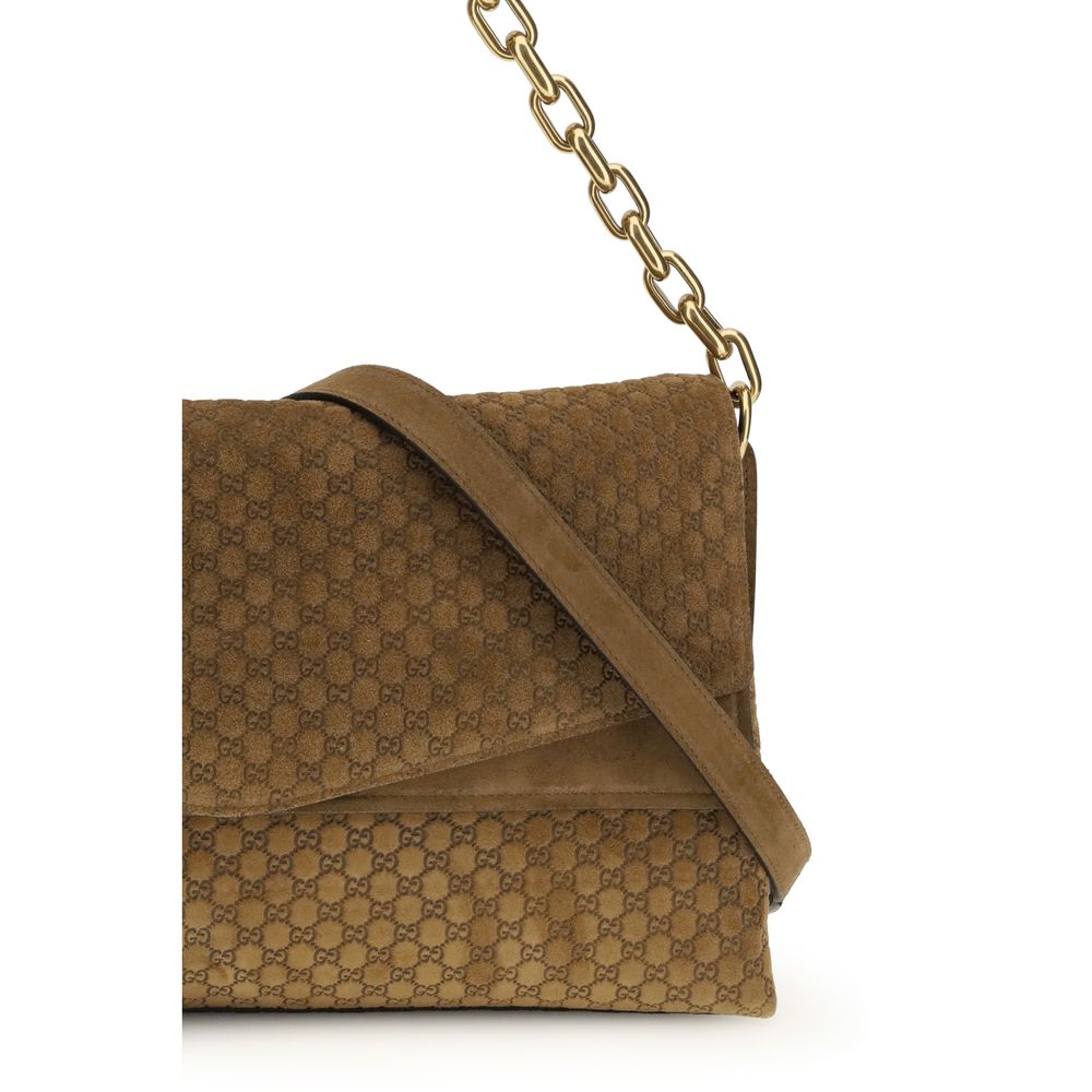 Beige Calf Leather Bos Taurus Handbag