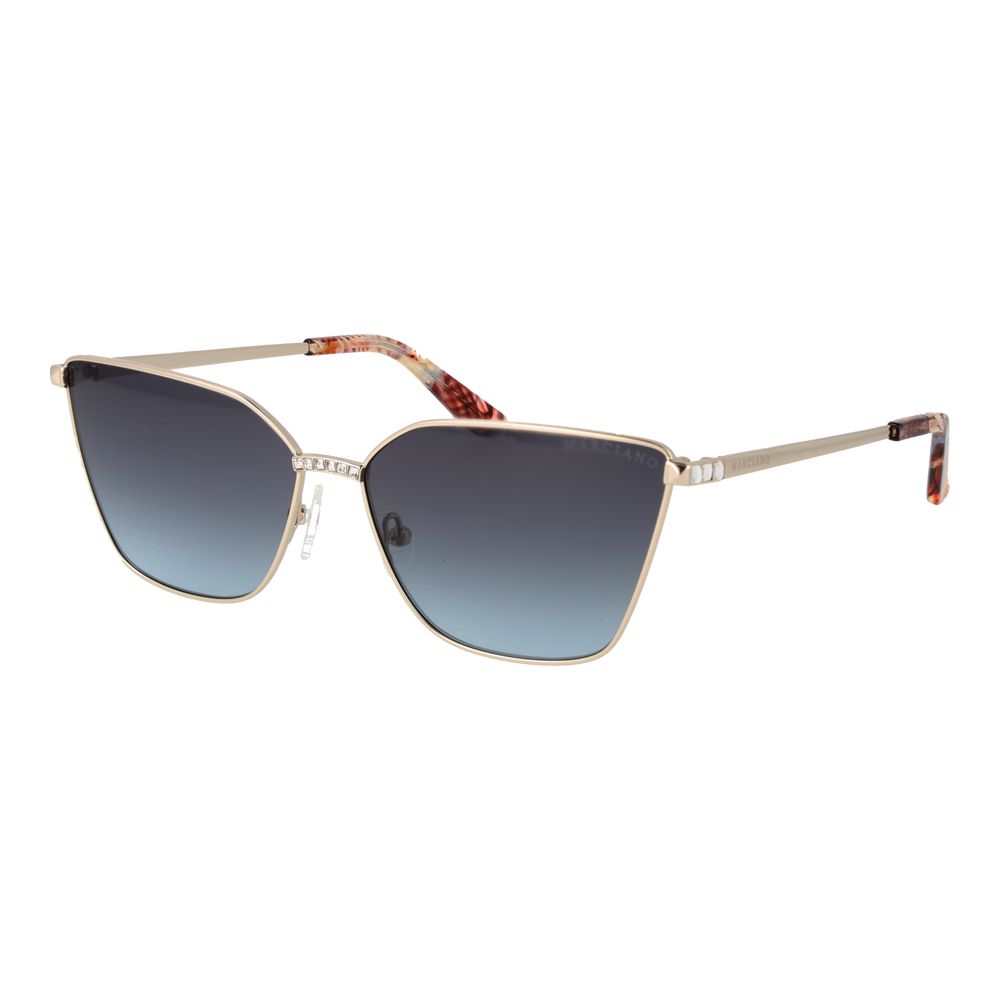 Zlaté kovové sluneční brýle