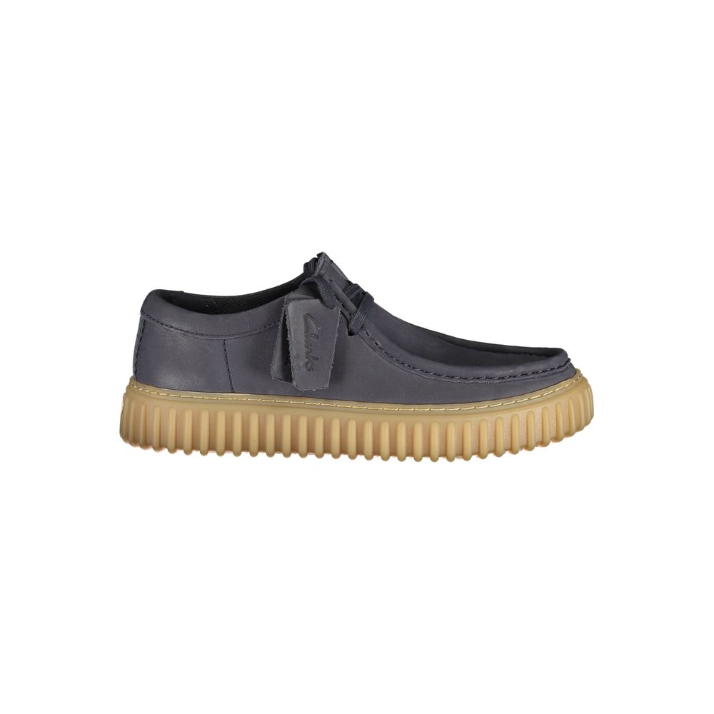 Blue Leather Men's Classic Shoe - styloora.cz