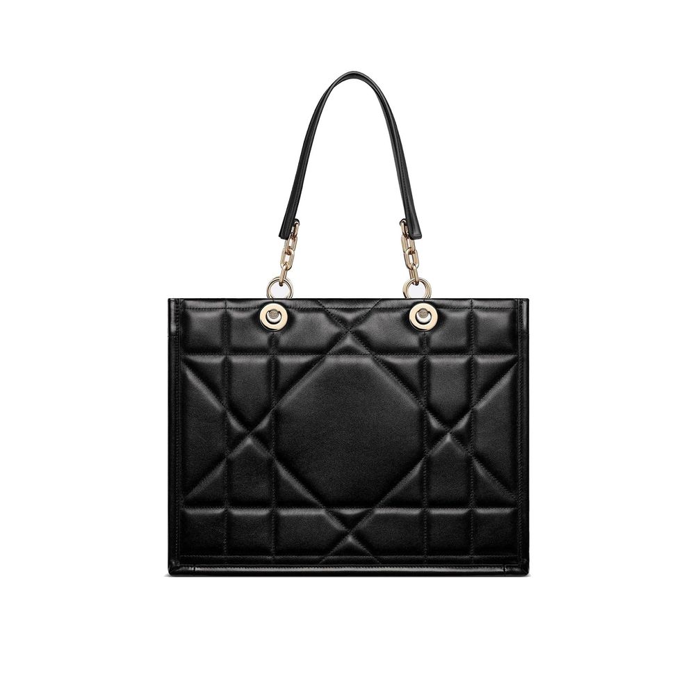 Black Leather Tote Bag - styloora.cz