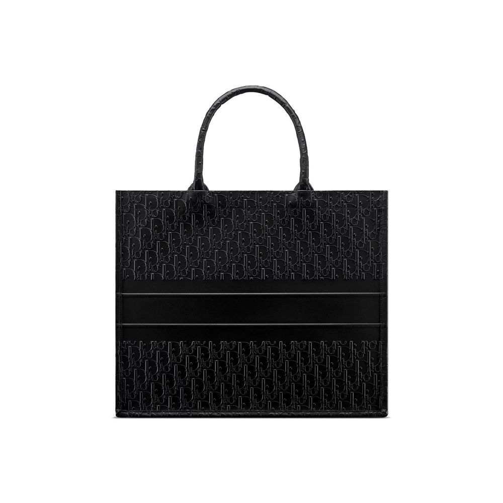 Black Calfskin Tote Bag - styloora.cz