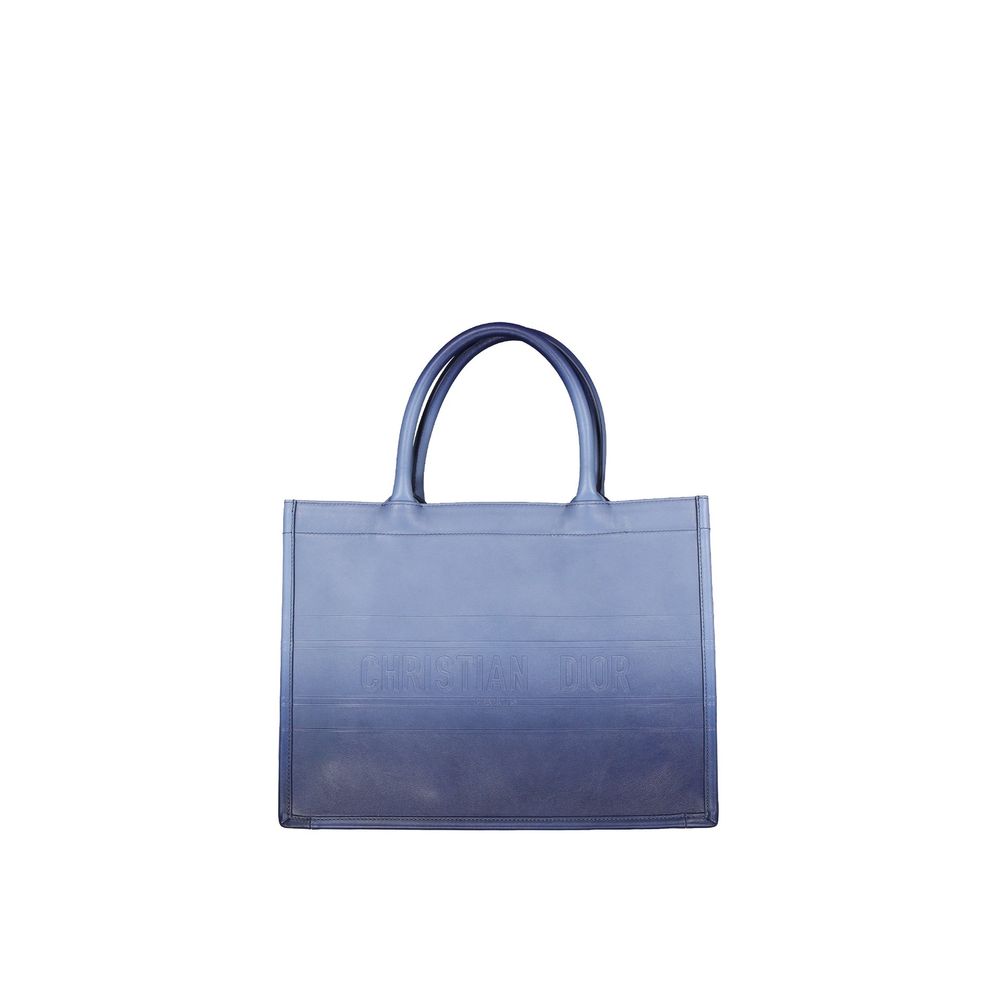 Blue Calfskin Tote Bag - styloora.cz