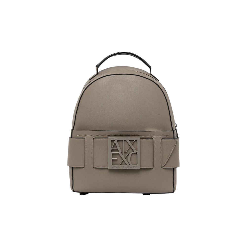 Beige Polyethylene Backpack