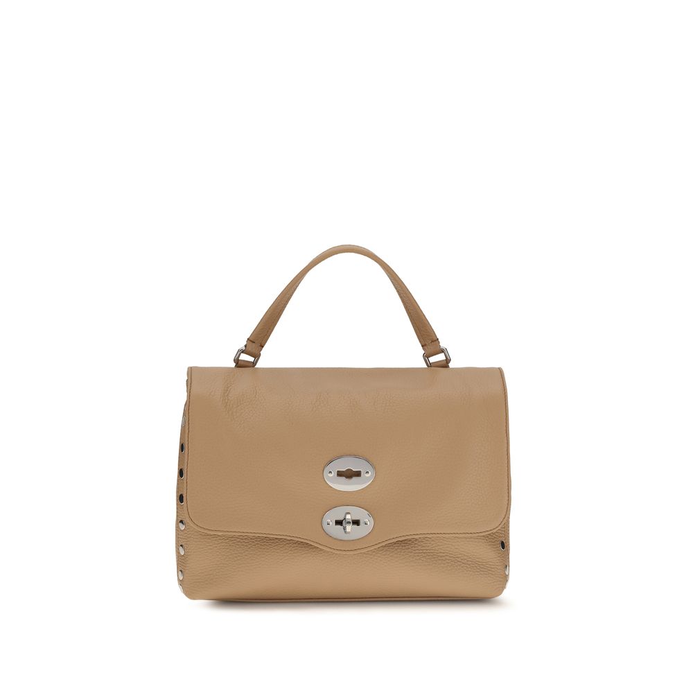 Beige Calf Leather Bos Taurus Shoulder Bag