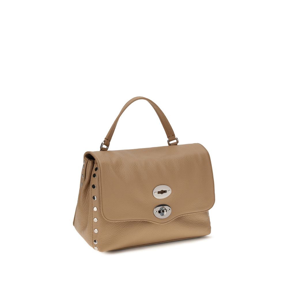 Beige Calf Leather Bos Taurus Shoulder Bag