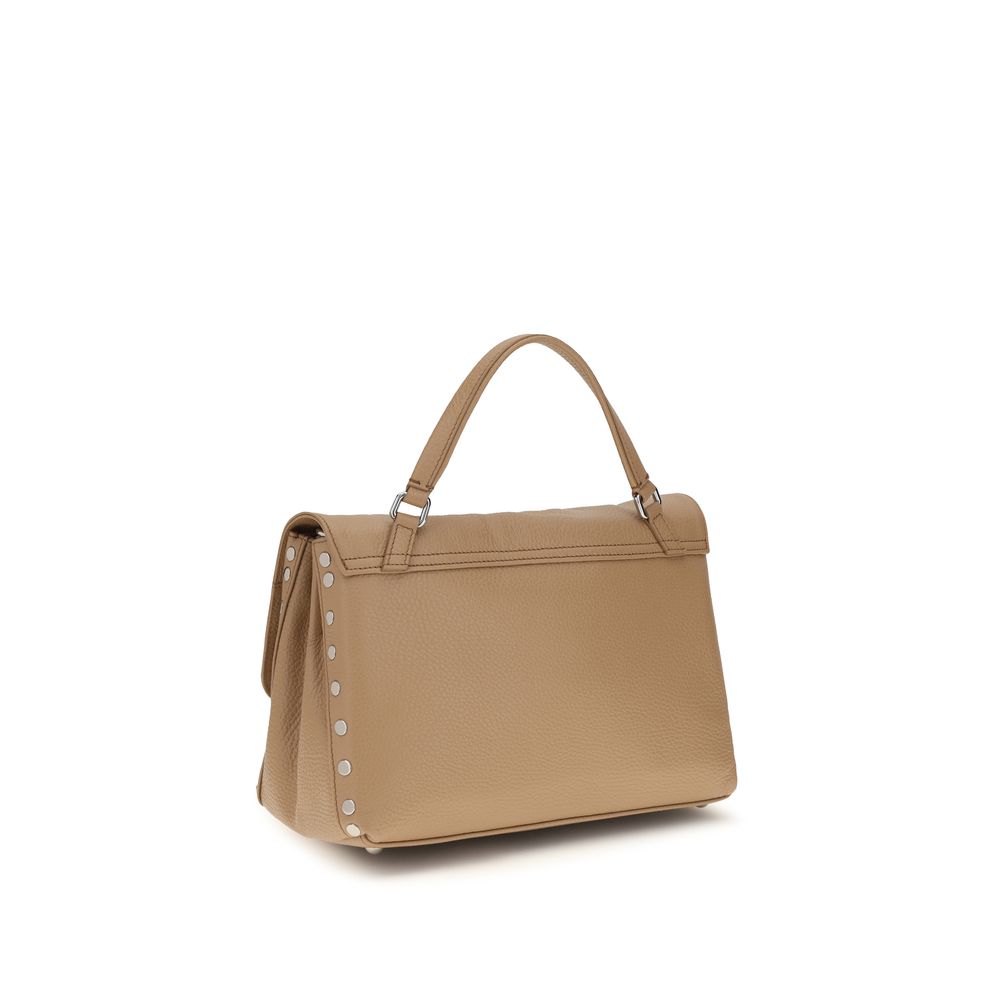 Beige Calf Leather Bos Taurus Shoulder Bag
