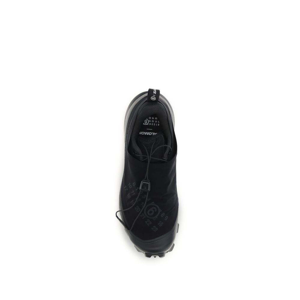 Black Polyamide Athletic Sneakers