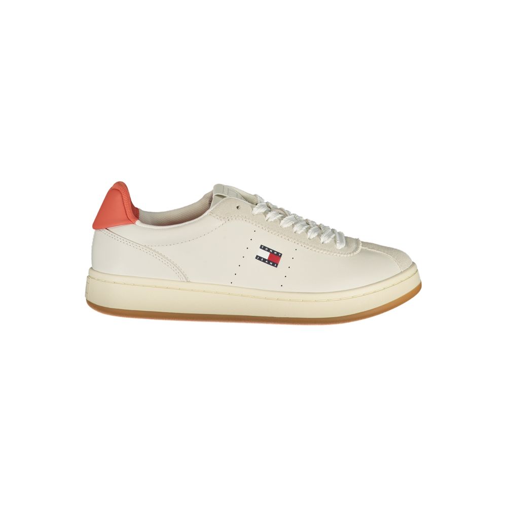 Beige Polyester Athletic Sneakers